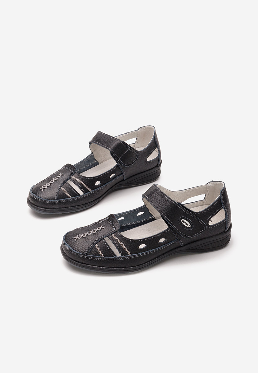 Ballerine pelle naturala Deby nero