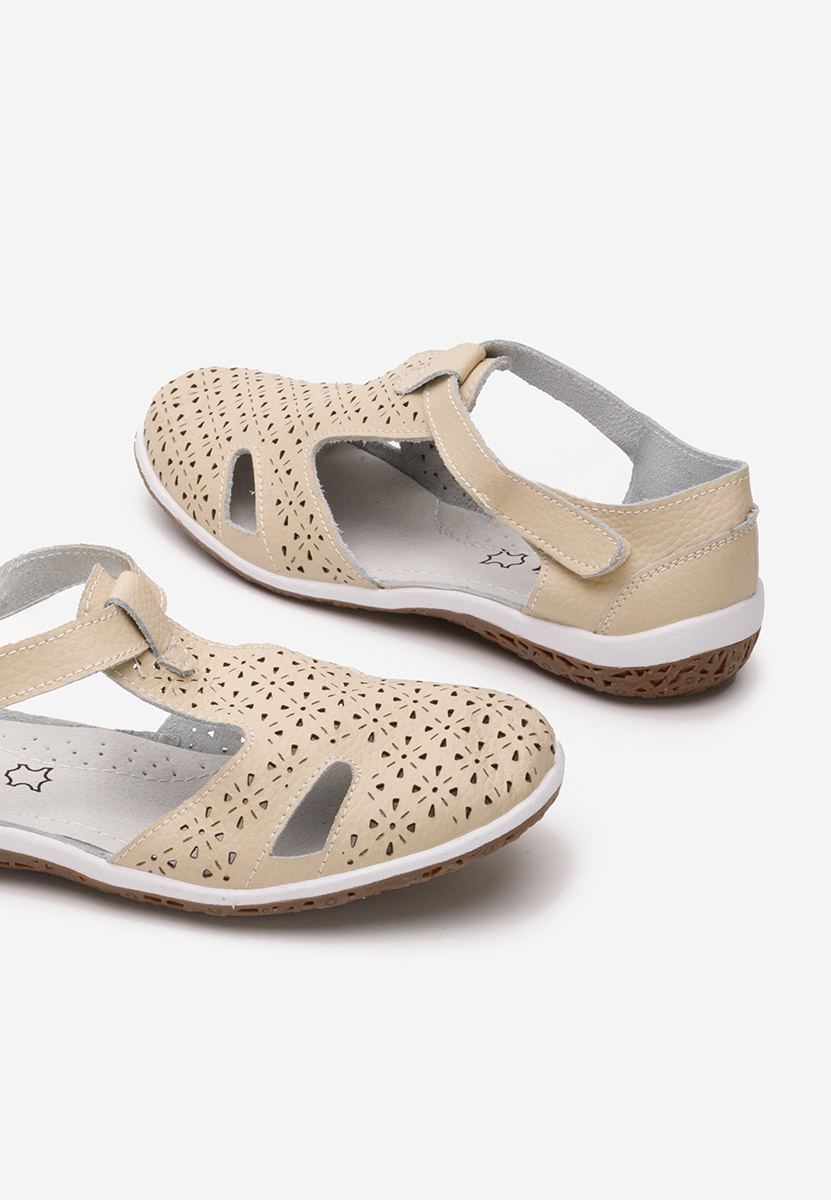 Ballerine cuoio Dorina beige