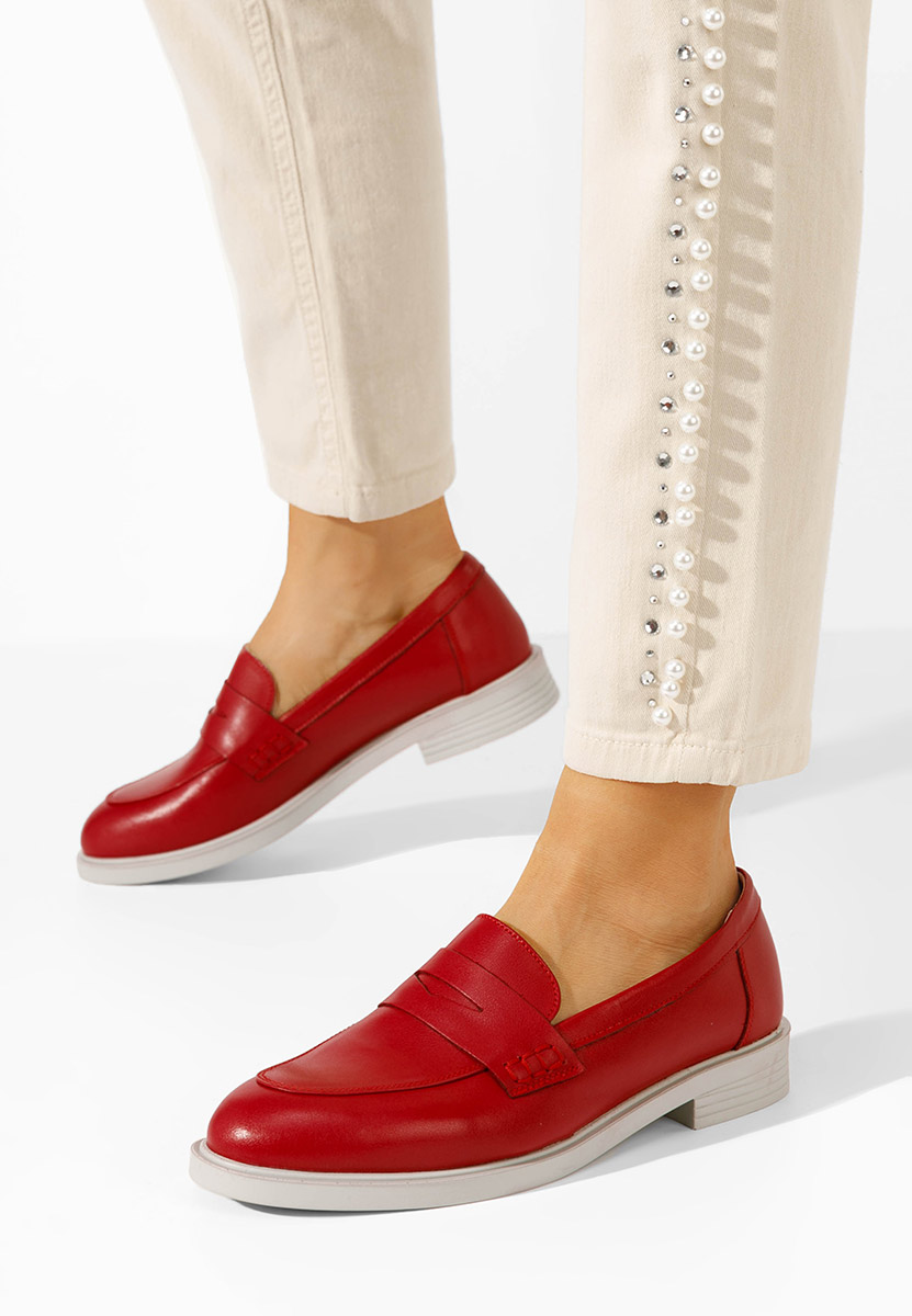 Loafers donna Zalaya rosso