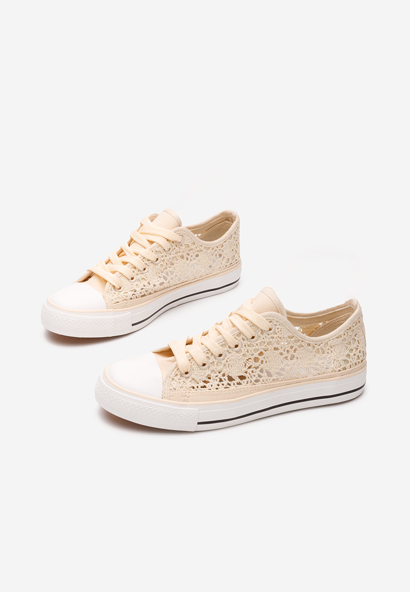 Scarpe da ginnastica donna Genevive beige