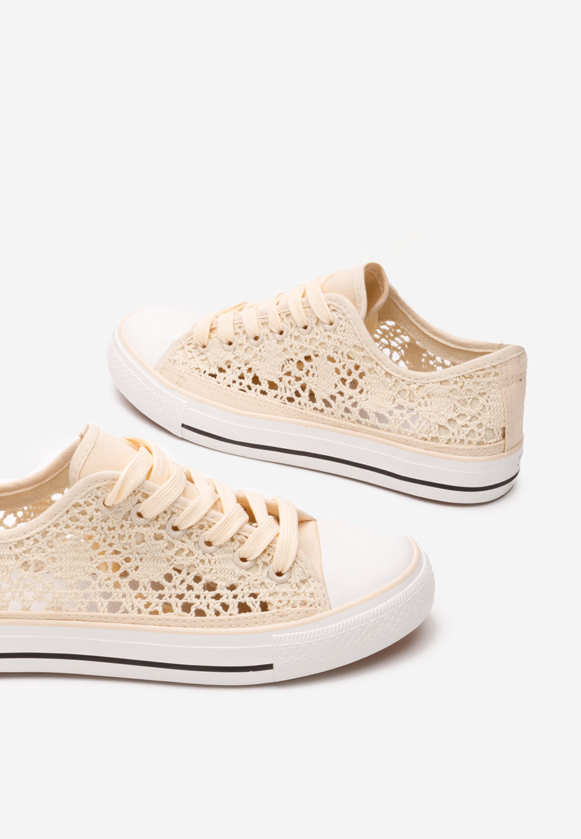 Scarpe da ginnastica donna Genevive beige