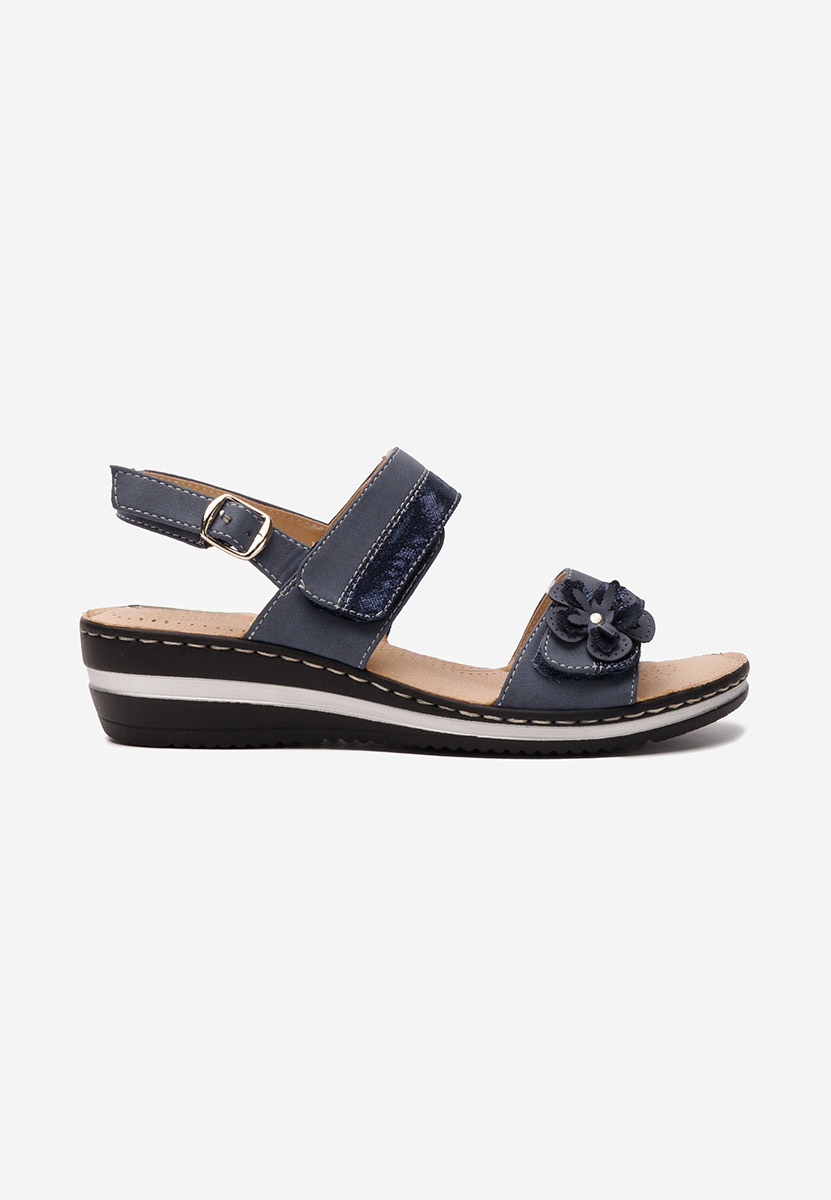 Sandali con suola ortopedica Perira blu