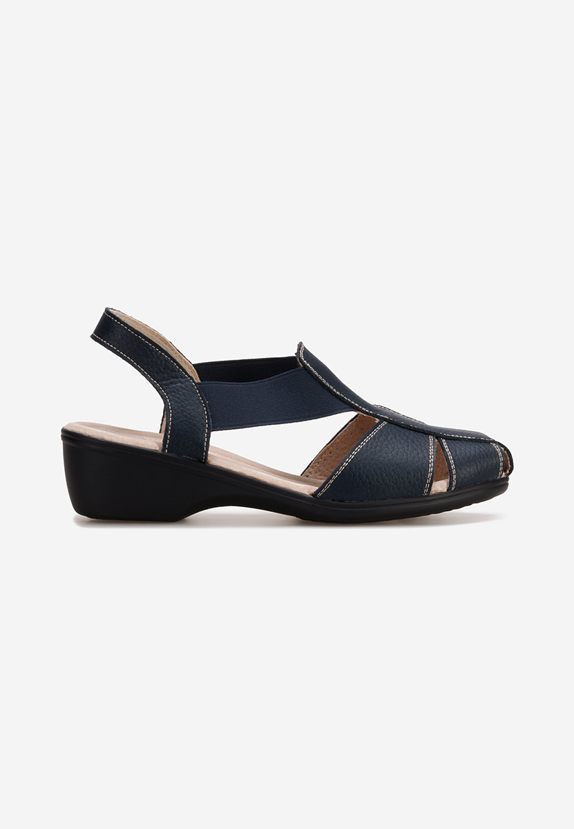 Sandali tacco basso Melona V4 blu scuro