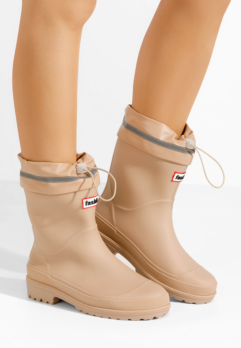 Stivali di gomma donna Karuna beige
