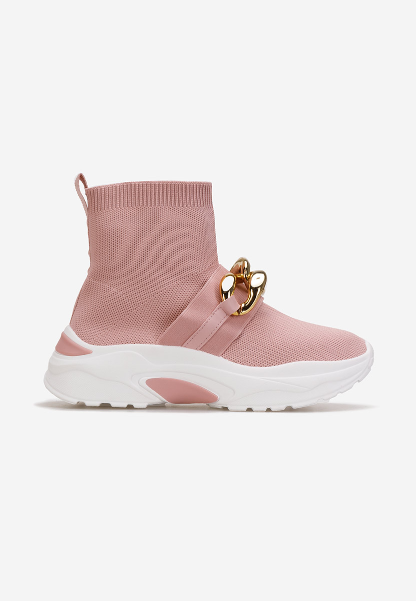 Sneakers donna alte tipo calzino Alone rosa