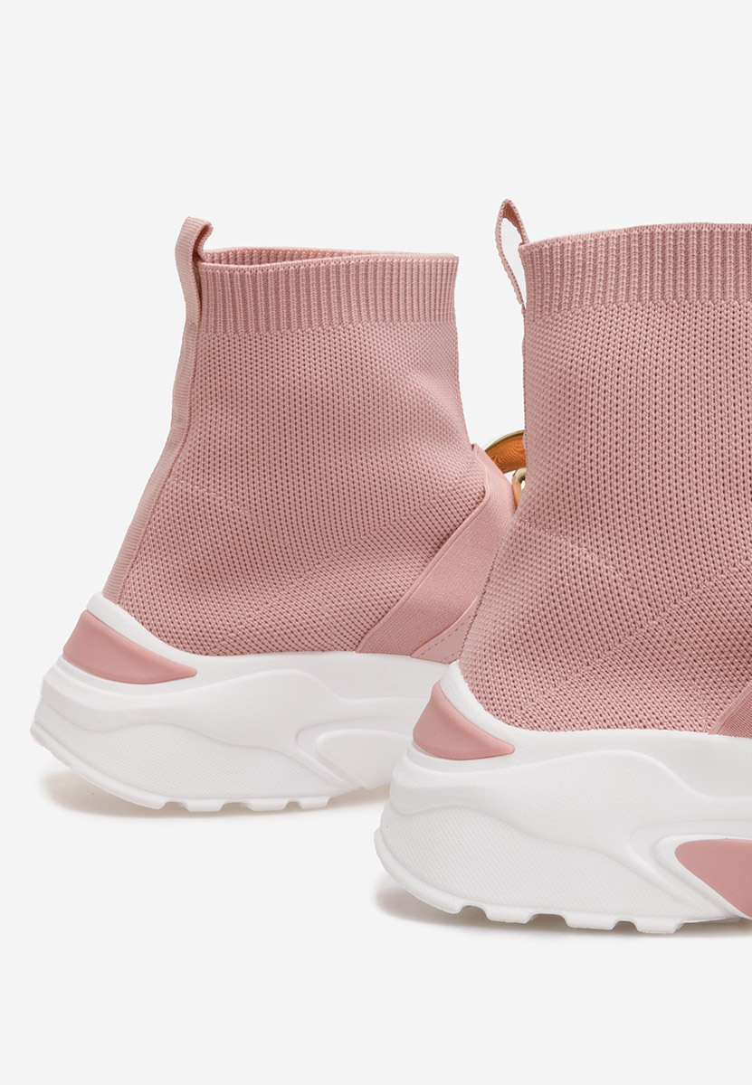 Sneakers donna alte tipo calzino Alone rosa