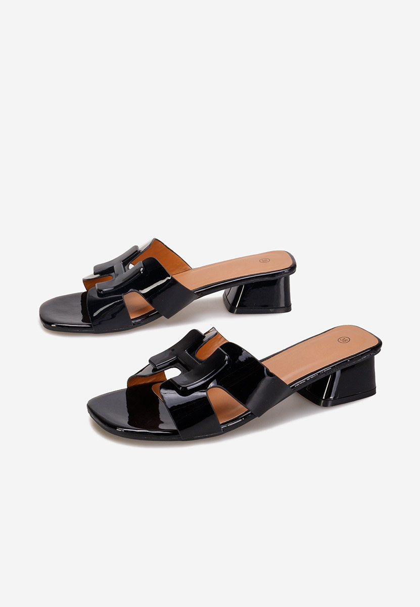 Ciabatte con tacco Loreleia Nero