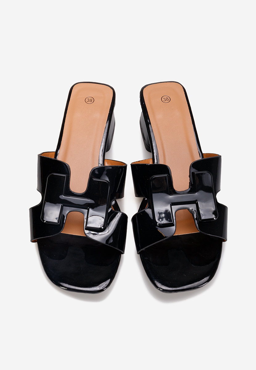 Ciabatte con tacco Loreleia Nero