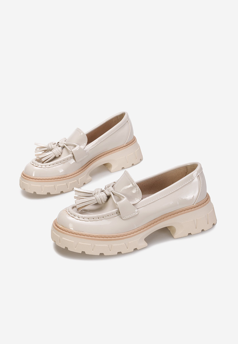 Mocassini con plateau Tala Beige