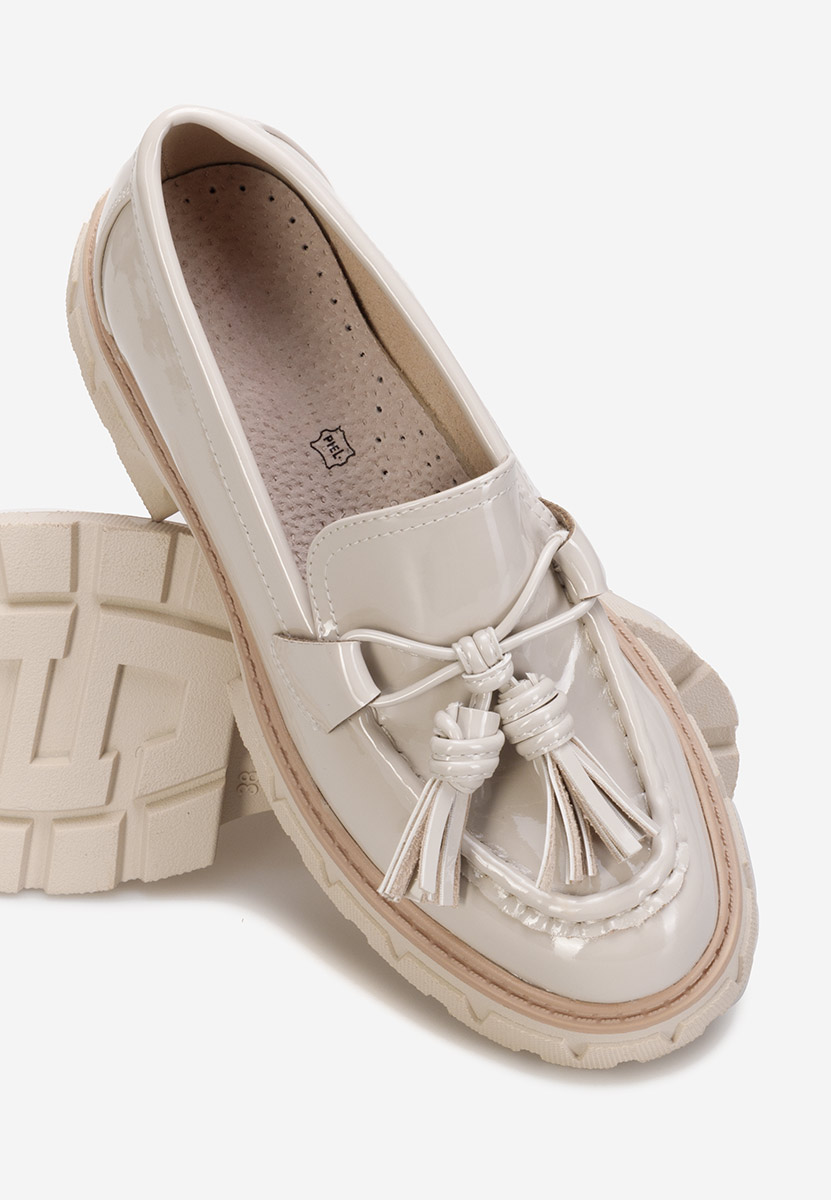 Mocassini con plateau Tala Beige