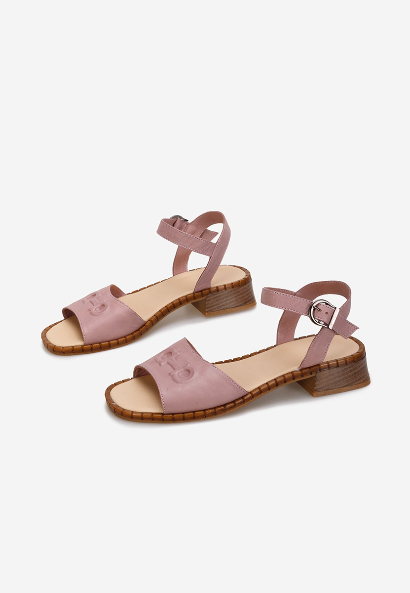 Sandali cuoio Yolanda V2 Rosa