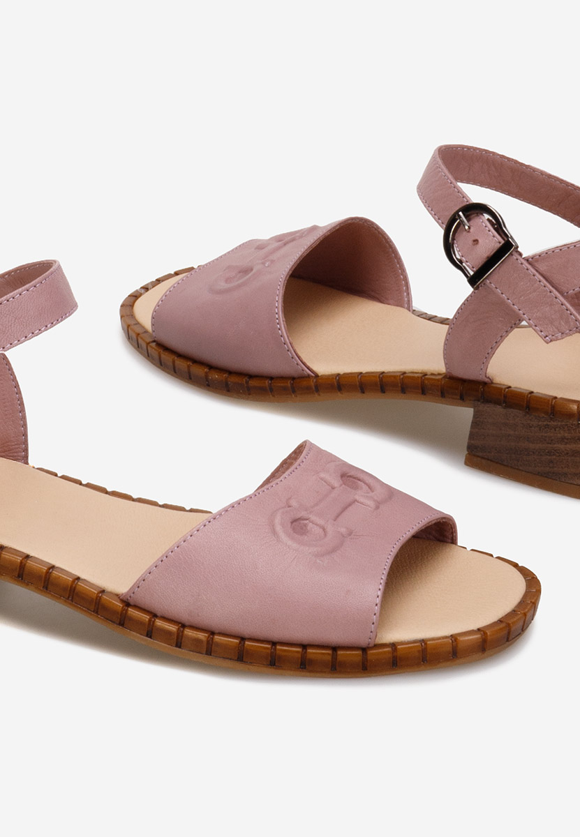 Sandali cuoio Yolanda V2 Rosa