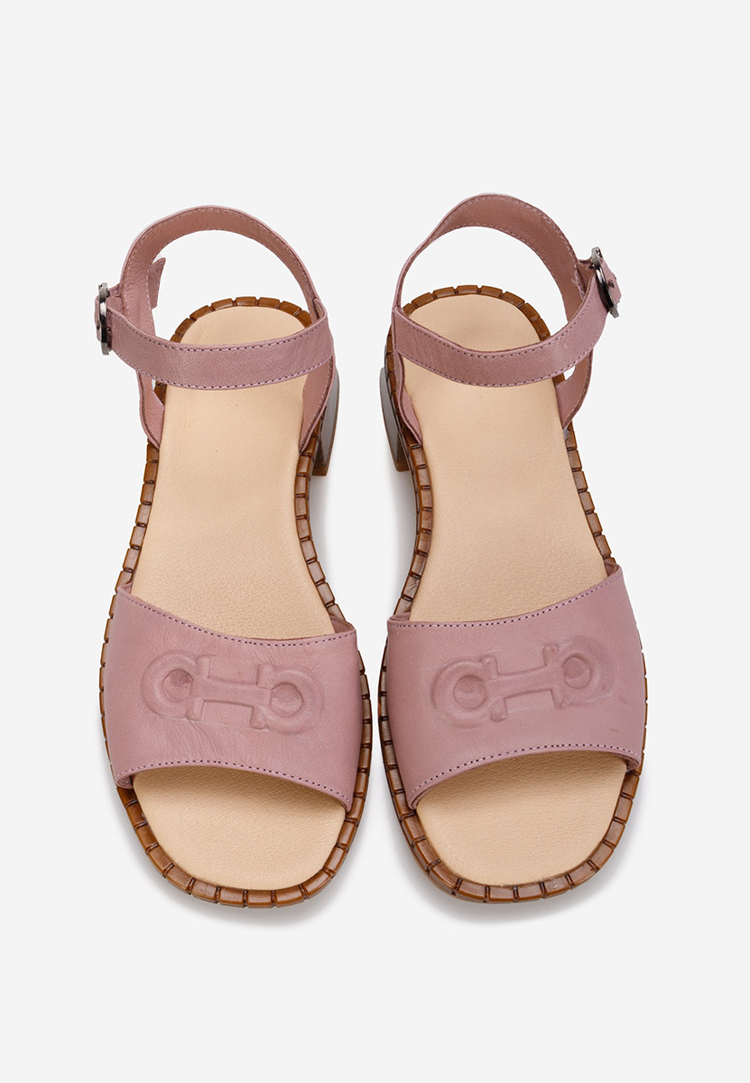 Sandali cuoio Yolanda V2 Rosa