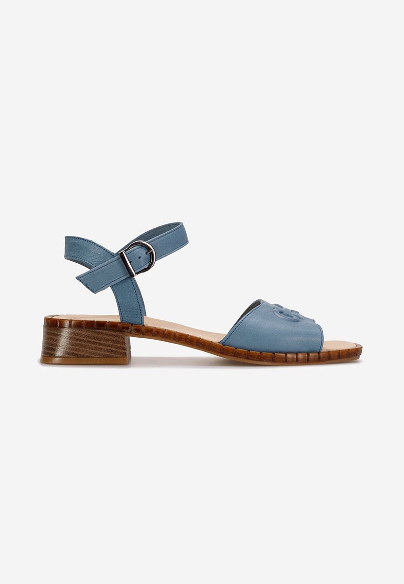 Sandali cuoio Yolanda blu