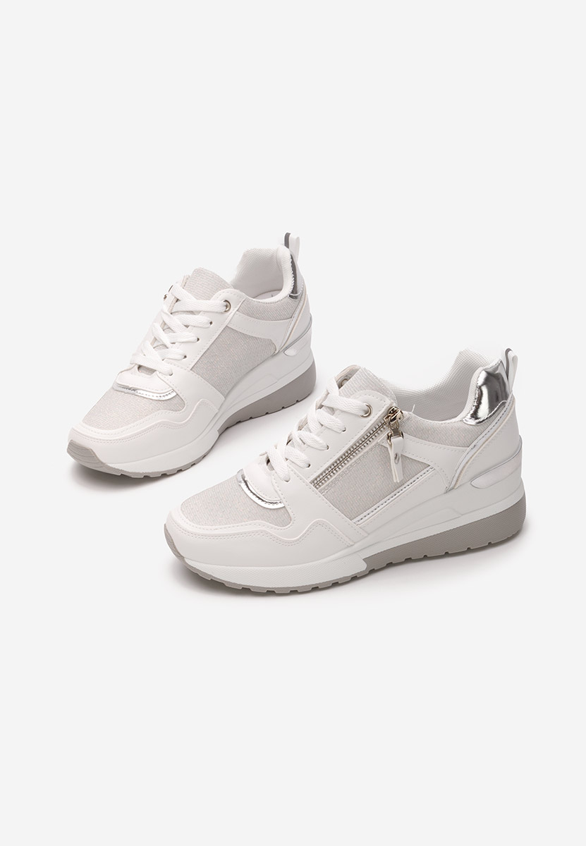 Sneakers con zeppa Rafina V2 bianchi