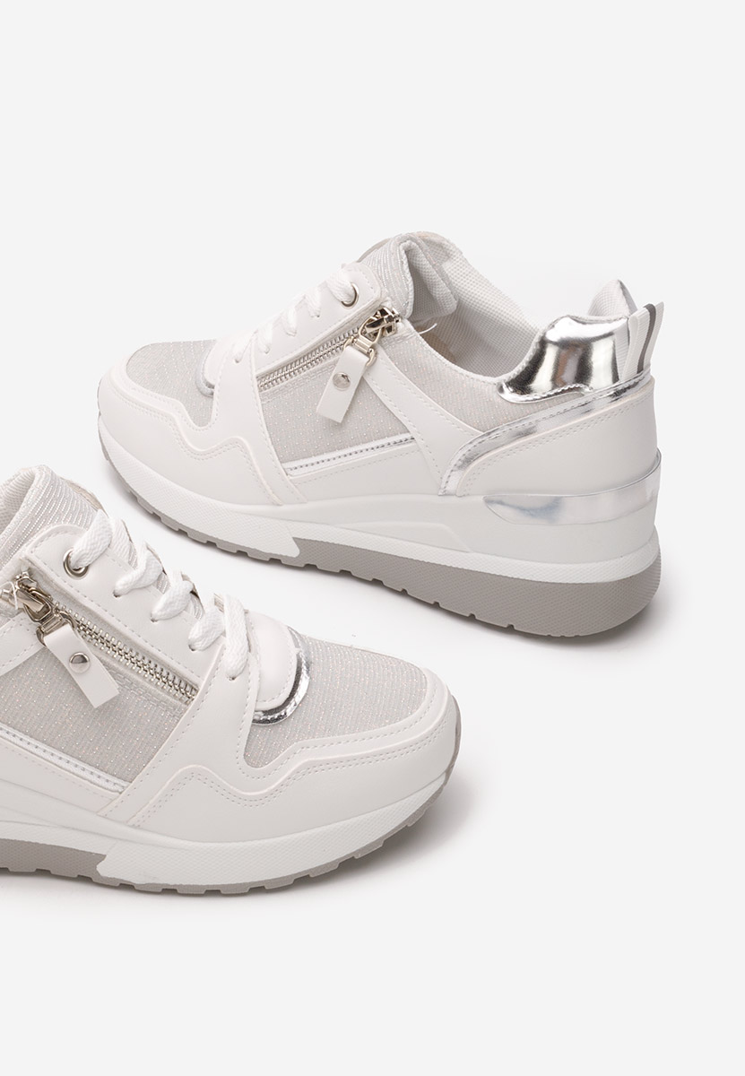 Sneakers con zeppa Rafina V2 bianchi