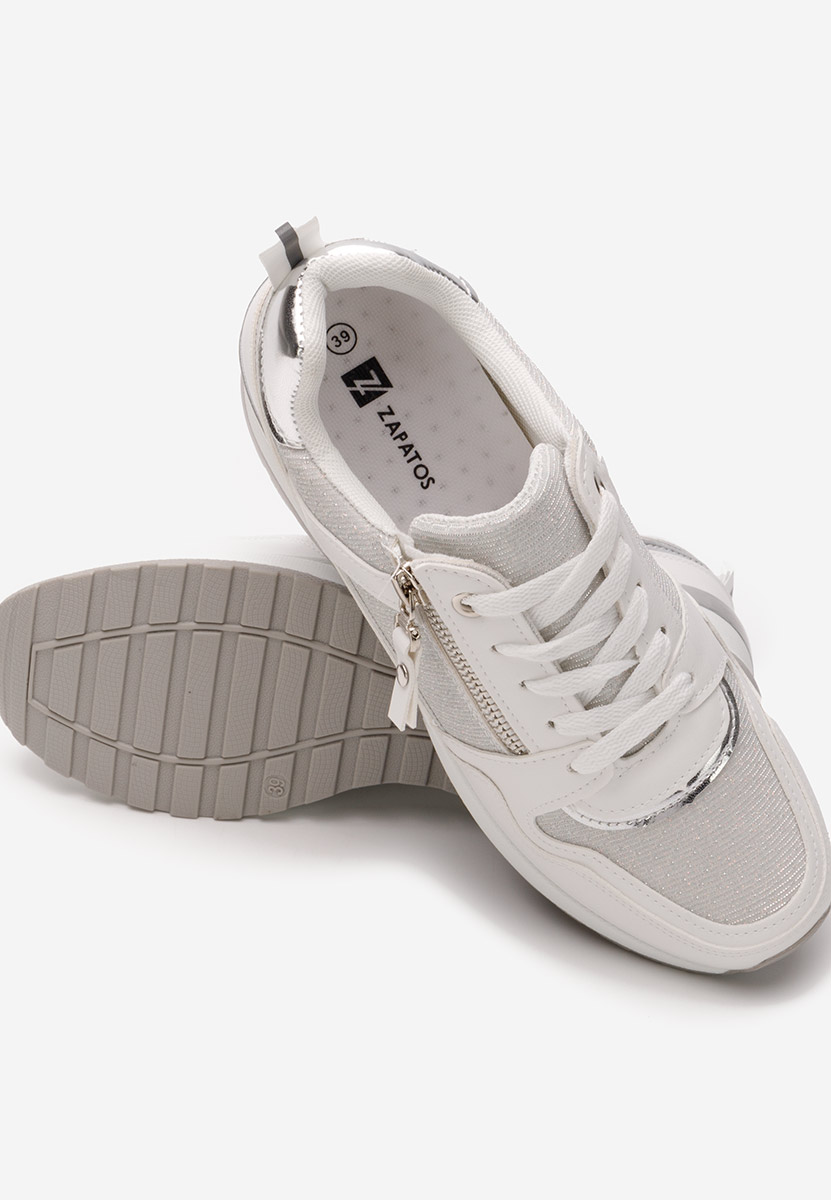 Sneakers con zeppa Rafina V2 bianchi