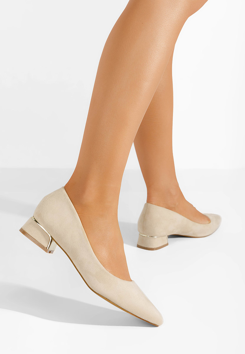 Décolleté tacco basso Lexie beige