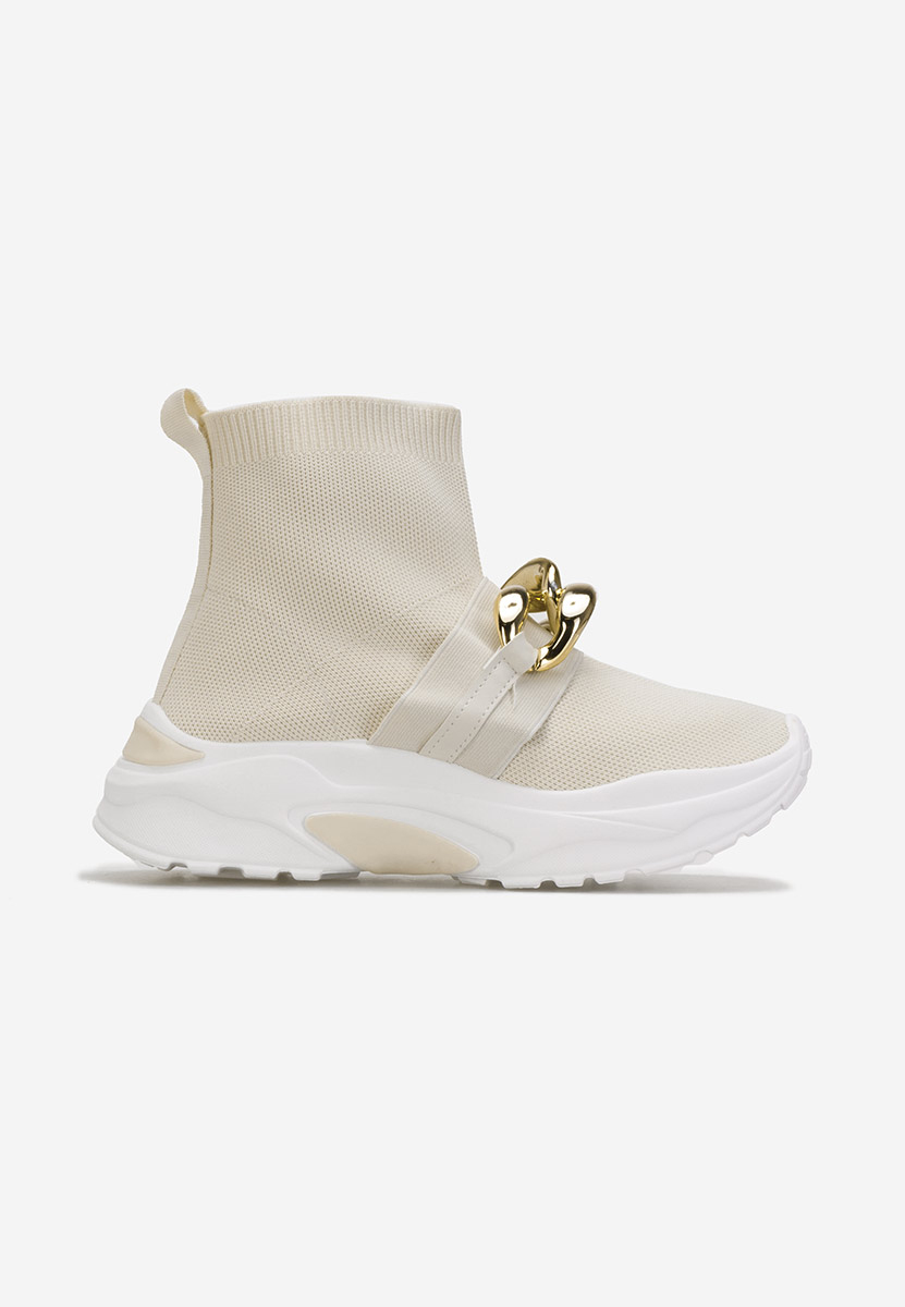 Sneakers donna alte tipo calzino Alone beige
