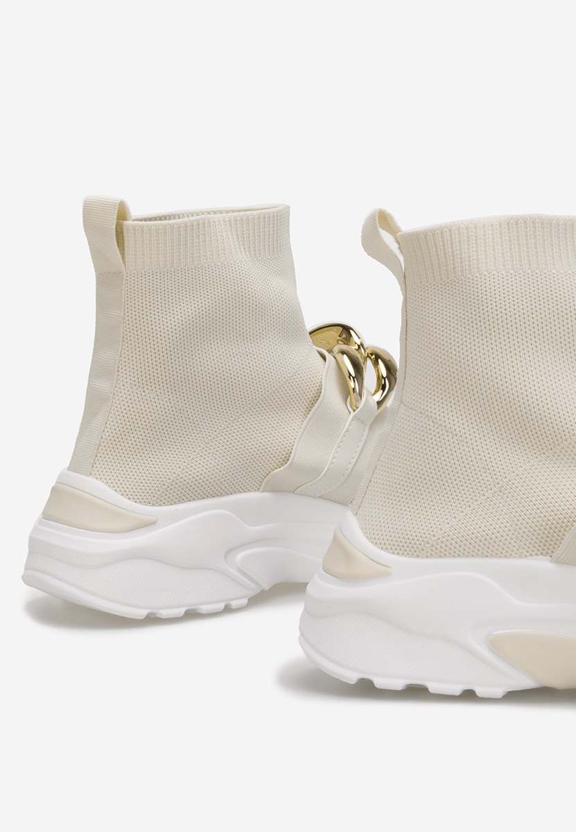 Sneakers donna alte tipo calzino Alone beige