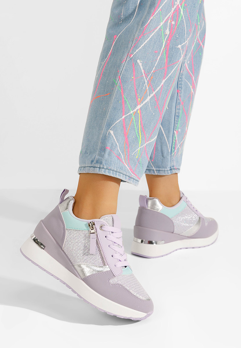 Sneakers con zeppa Zenna lila