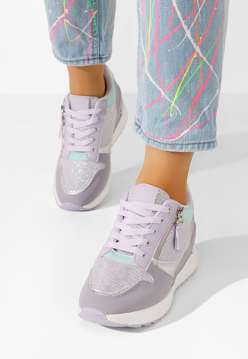 Sneakers con zeppa Zenna lila