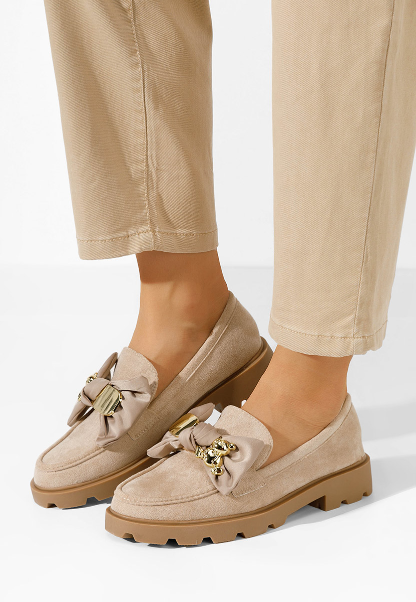 Mocassini con plateau Desana cachi