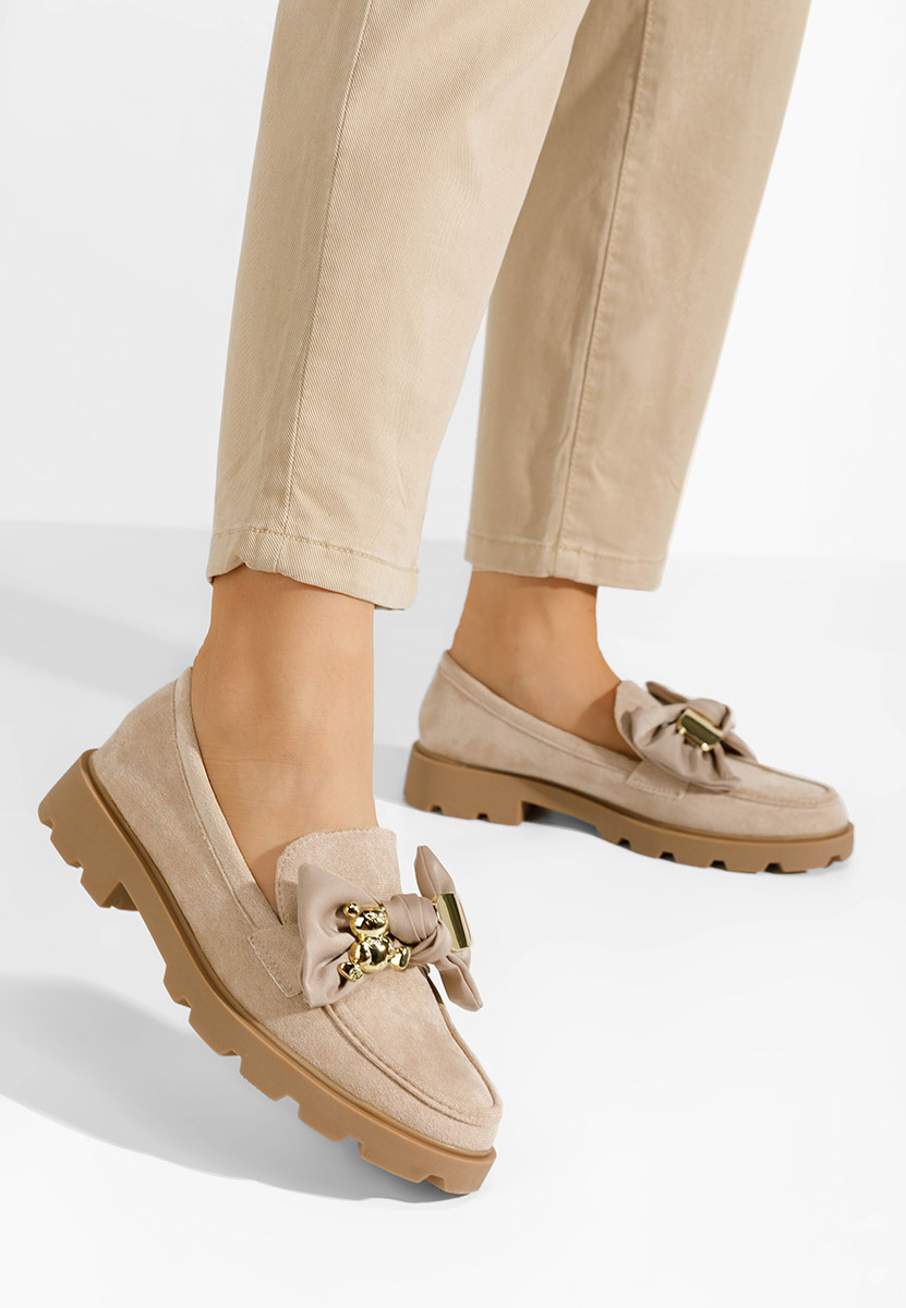 Mocassini con plateau Desana cachi