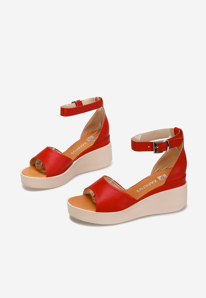 Sandali cuoio Salegia Rosso