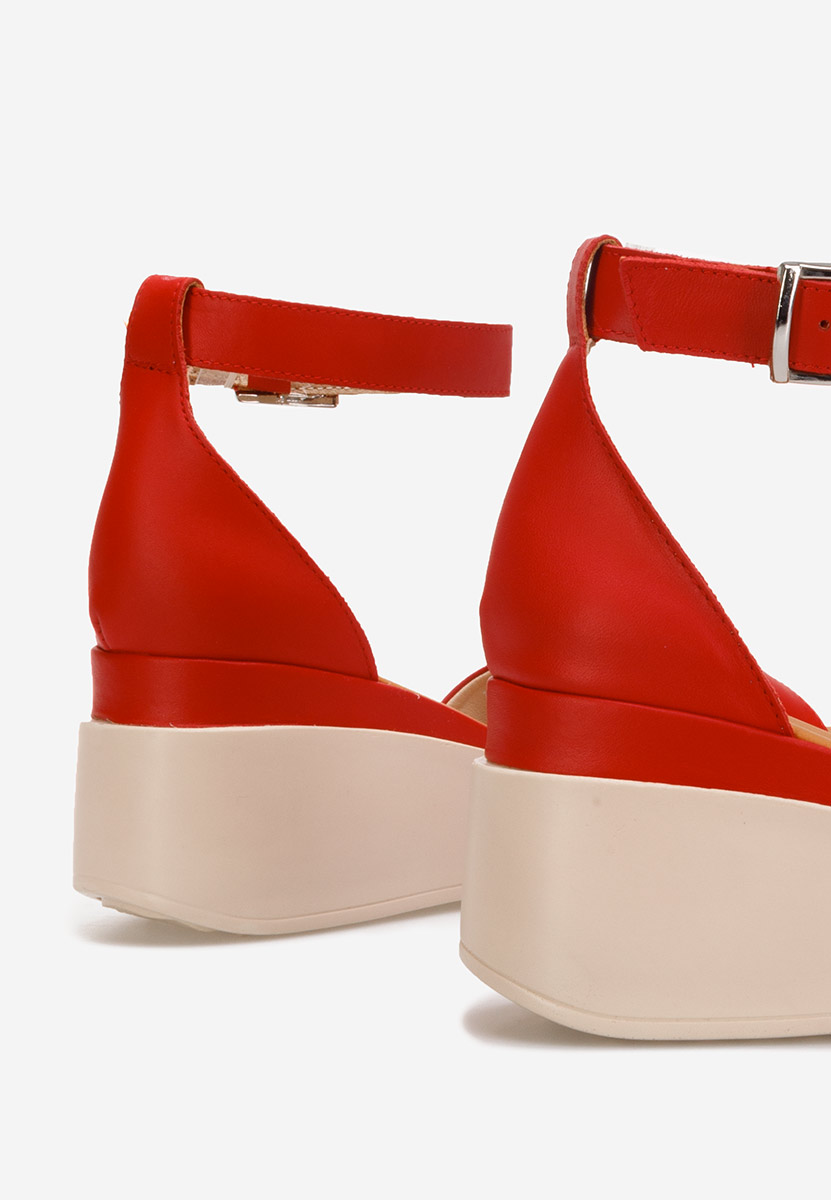Sandali cuoio Salegia Rosso