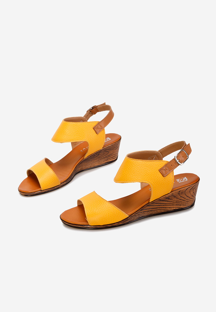 Sandali cuoio Azara Gialle