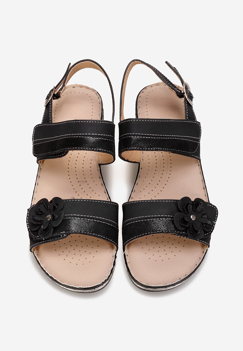 Sandali con zeppa Perira Nero