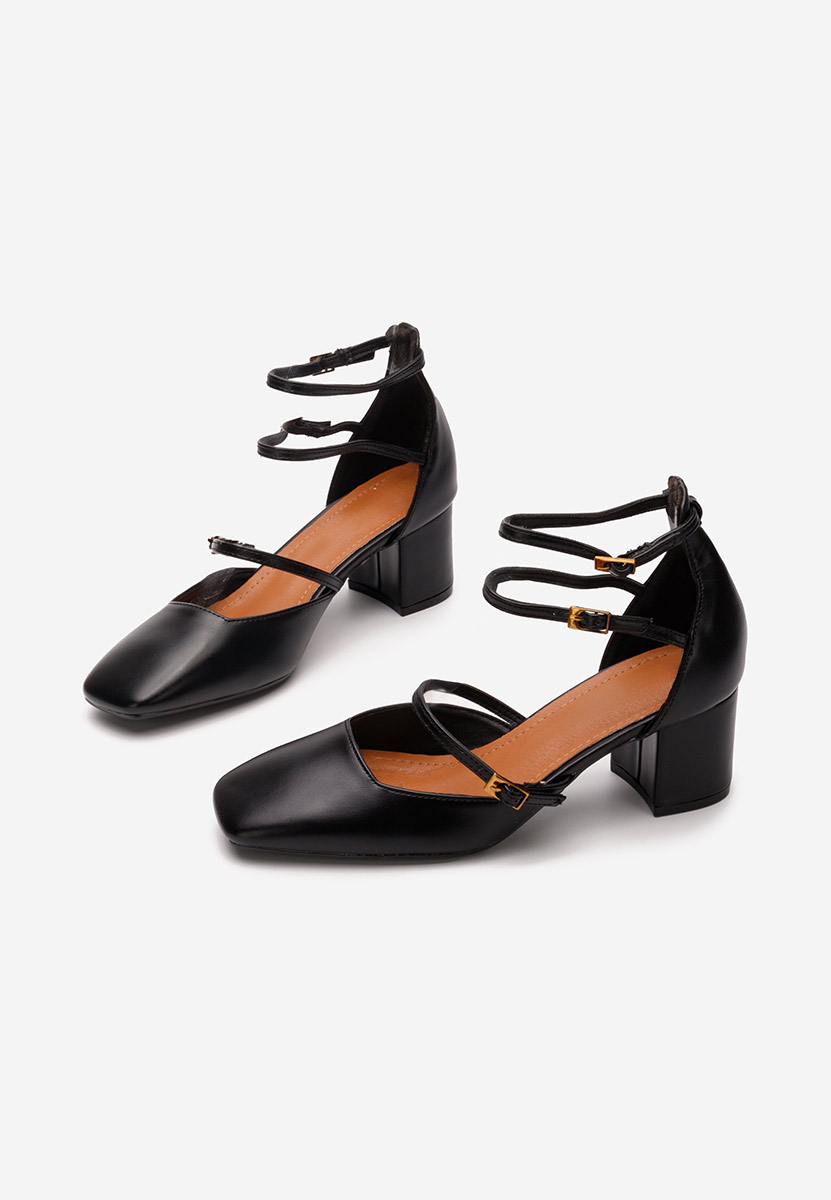 Décolleté tacco largo Demara V2 nero