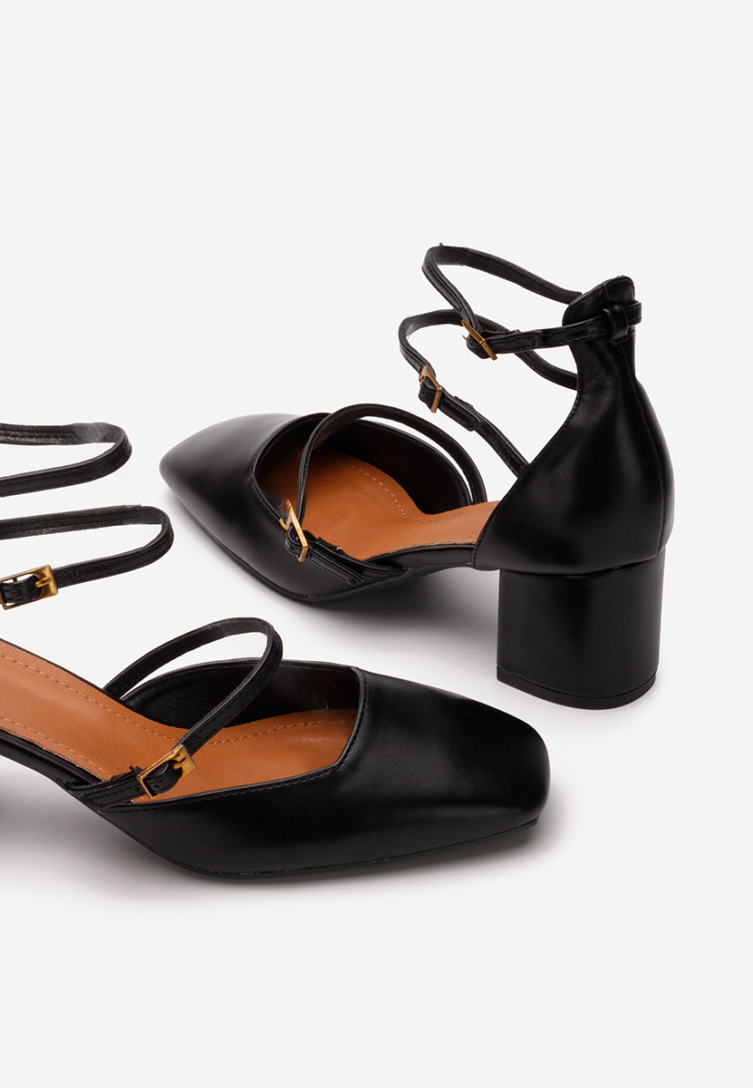 Décolleté tacco largo Demara V2 nero