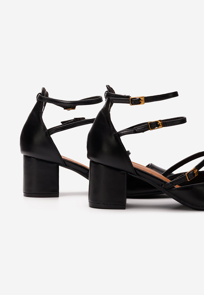 Décolleté tacco largo Demara V2 nero