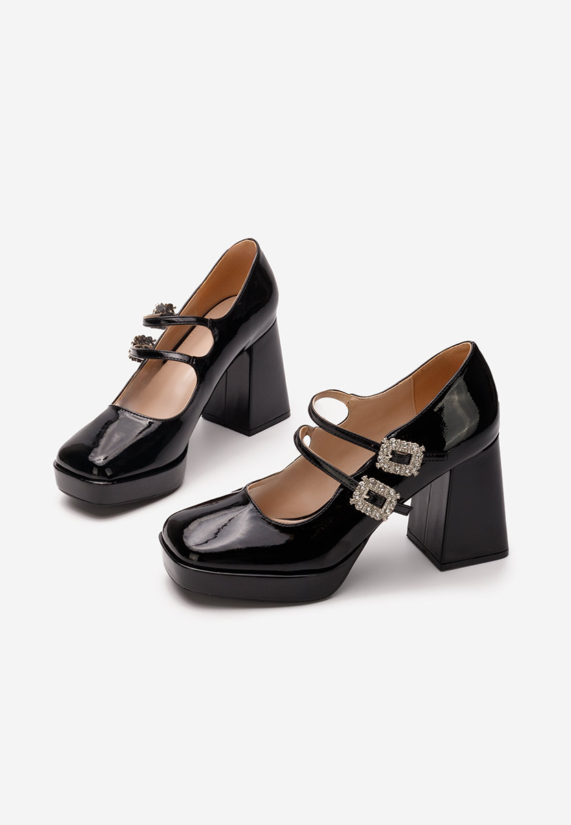 Décolleté tacco largo Elany nero