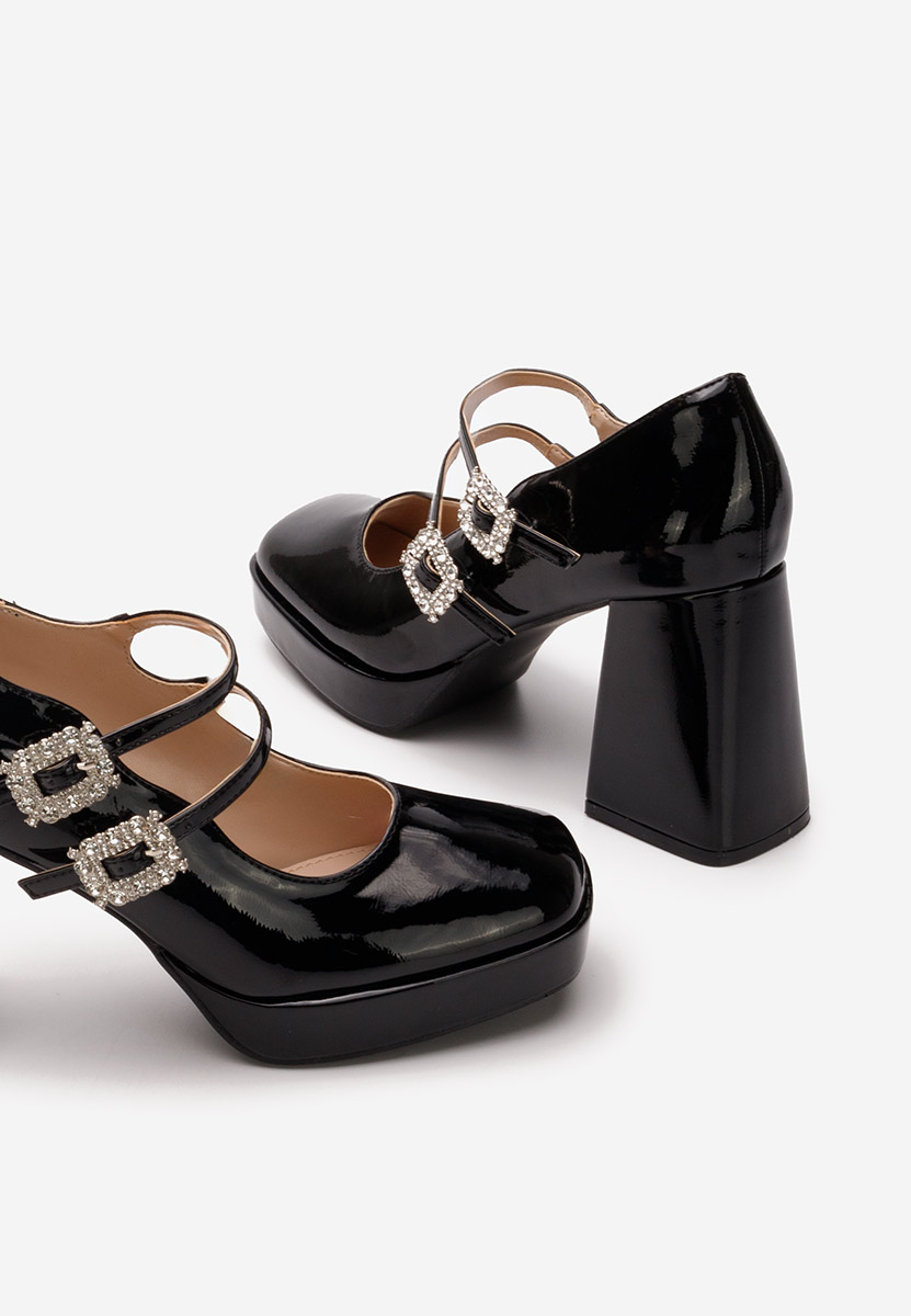 Décolleté tacco largo Elany nero