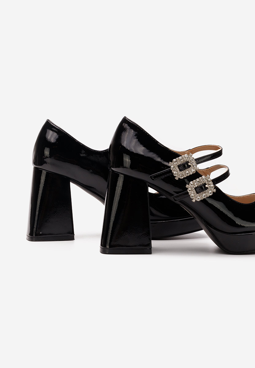 Décolleté tacco largo Elany nero