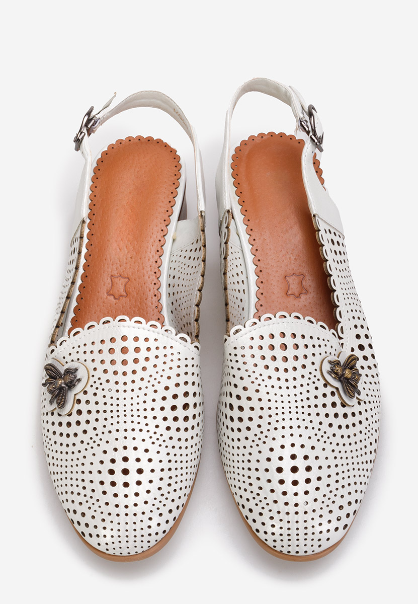 Décolleté tacco basso Catrivana Bianchi