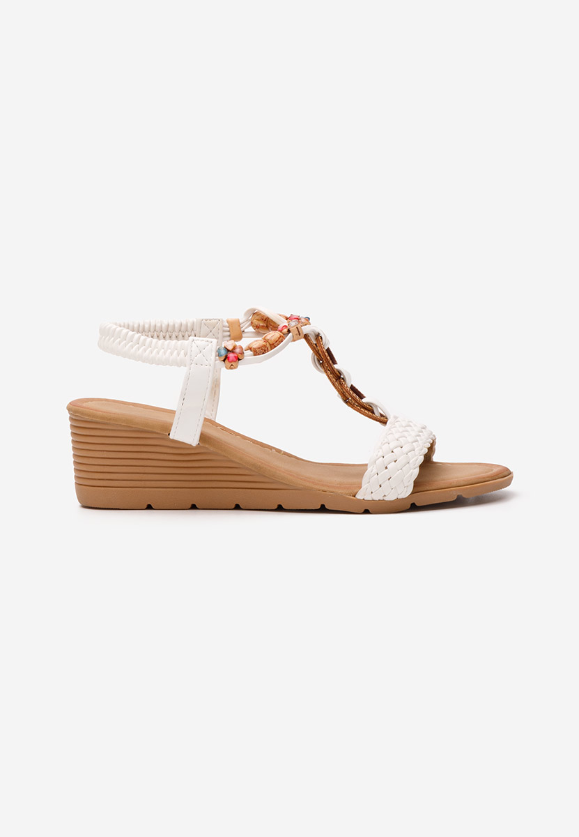 Sandali con zeppa Catalie bianchi