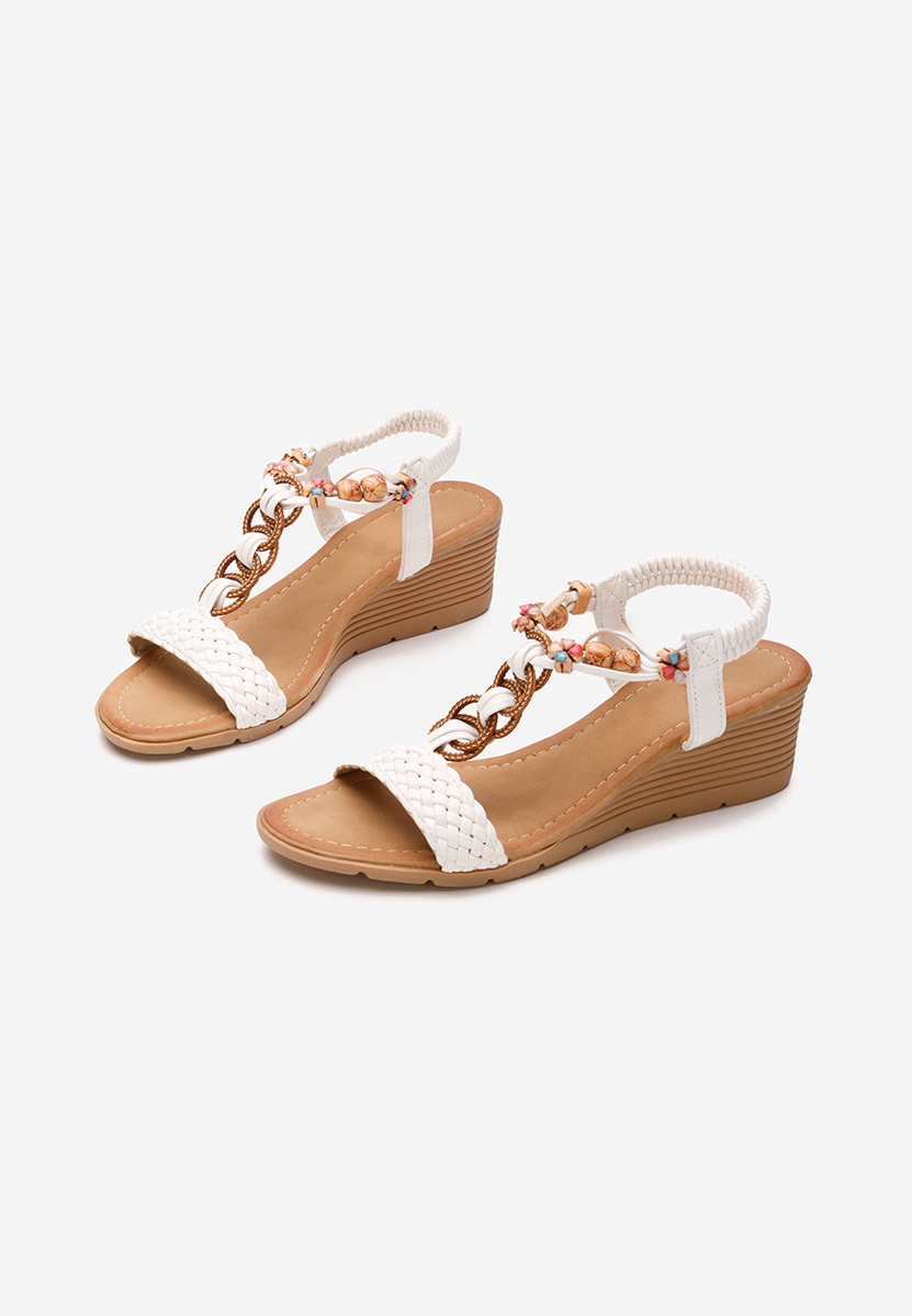 Sandali con zeppa Catalie bianchi