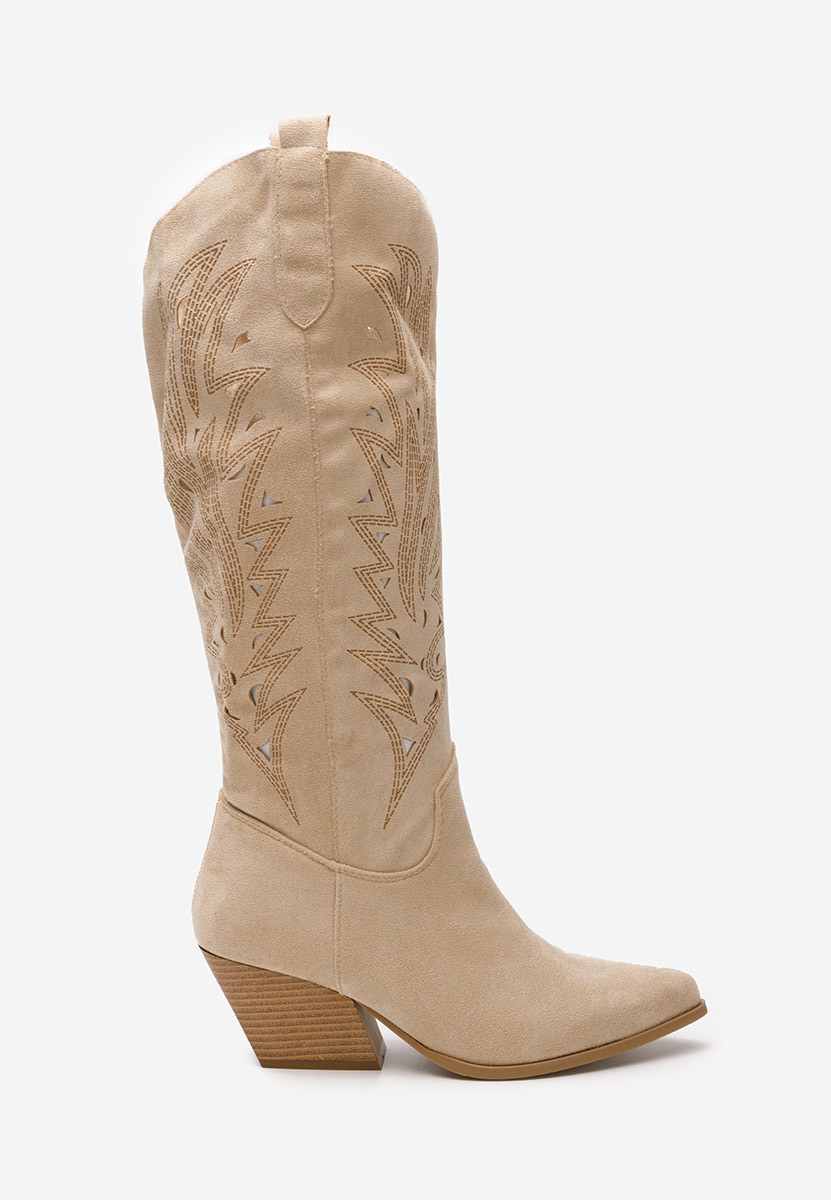 Stivali cowboy donna Indaia V2 beige