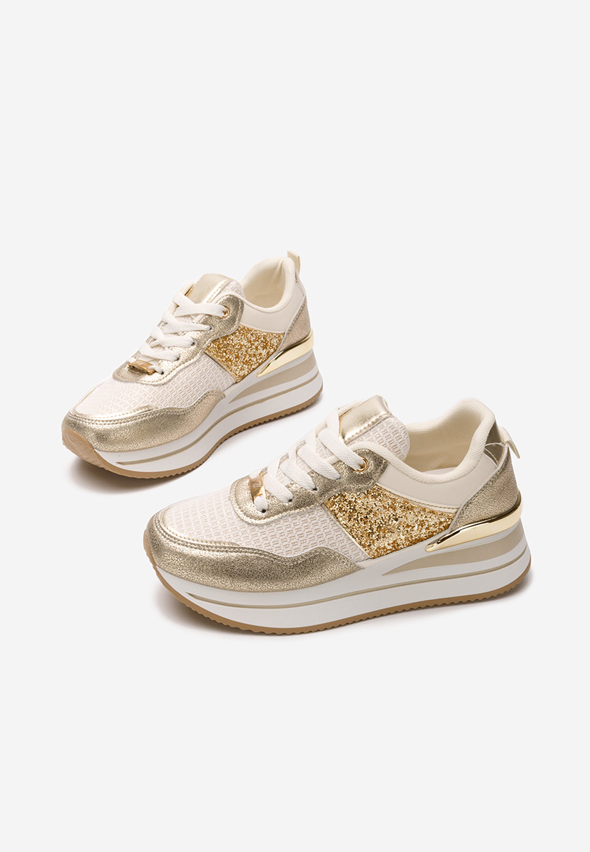 Sneakers con zeppa Hanifa beige