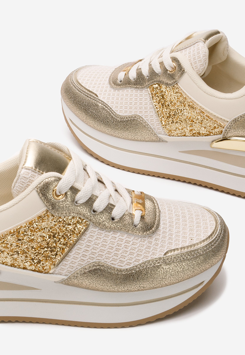 Sneakers con zeppa Hanifa beige