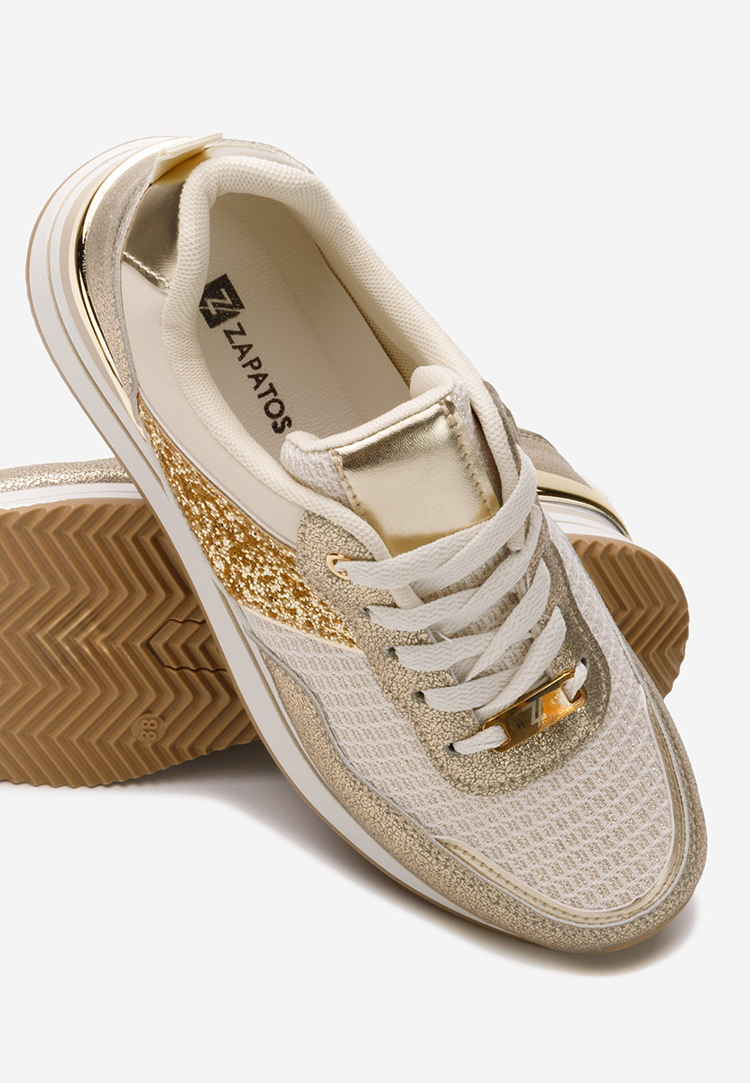 Sneakers con zeppa Hanifa beige