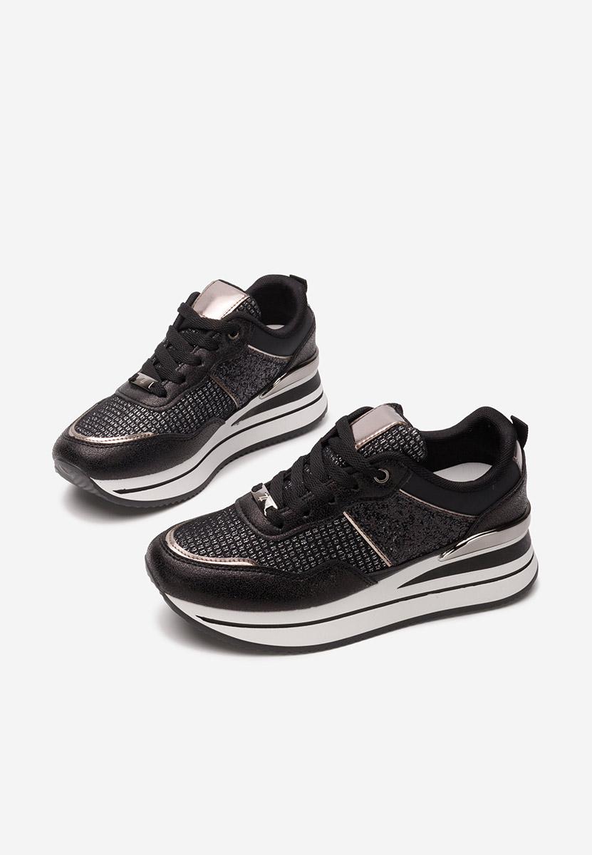Sneakers con zeppa Hanifa nero