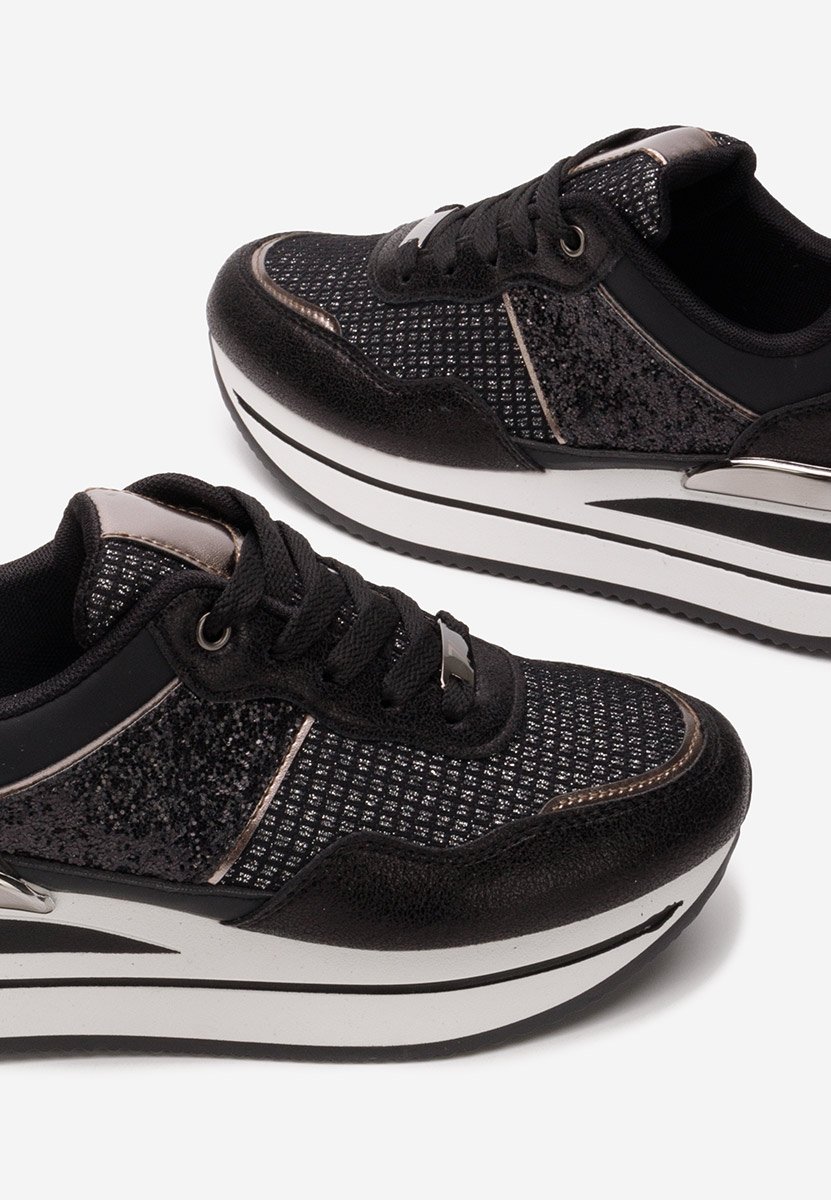 Sneakers con zeppa Hanifa nero