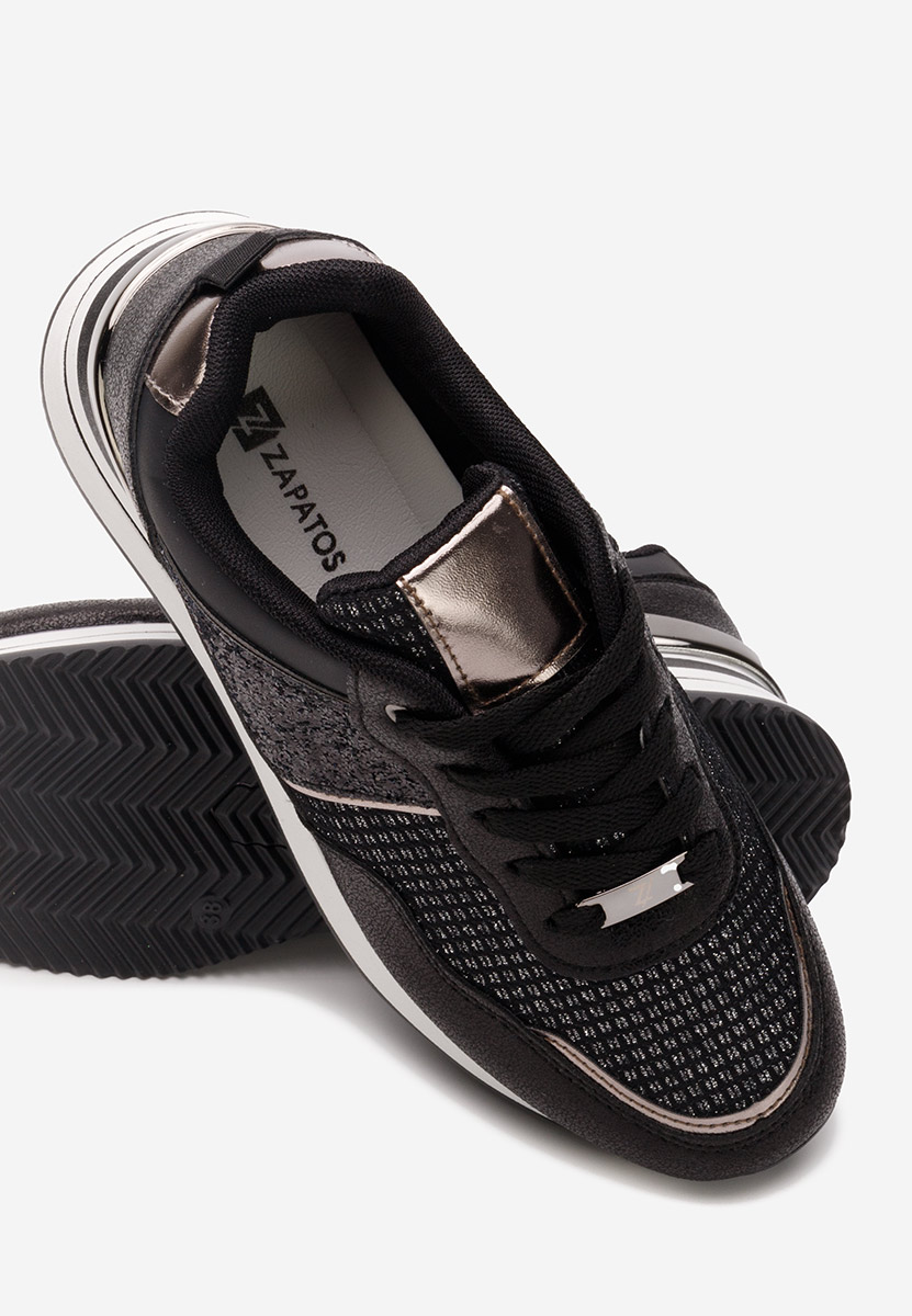 Sneakers con zeppa Hanifa nero