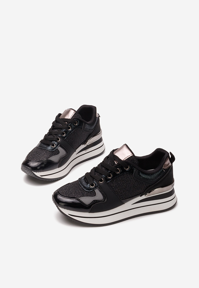 Sneakers con plateau Daisie nero