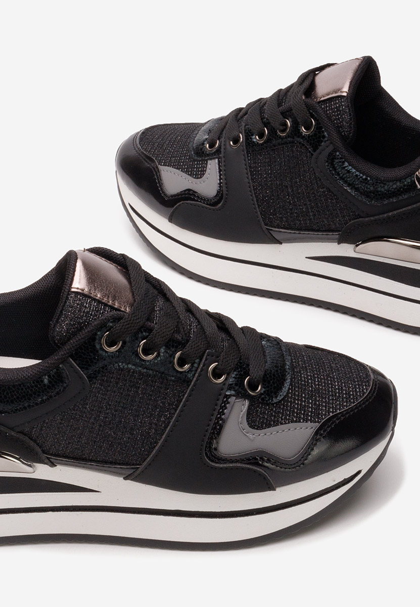 Sneakers con plateau Daisie nero